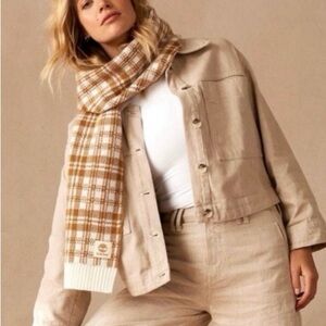 Timberland Plaid Scarf NWT